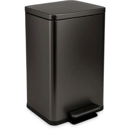 13.2 Gallon Step Trash Can, Hands-Free Kitchen Garbage Bin with Odor Control
