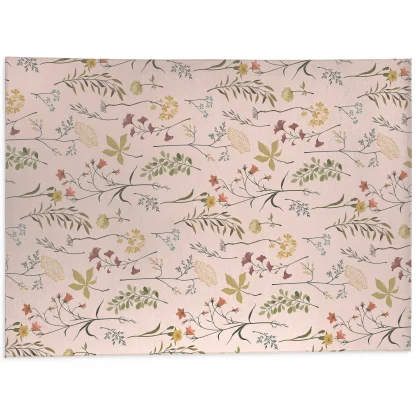 Fall Botanical Floral Kitchen Mat, Decorative Anti Fatigue Non Slip Floor Rug for Kitchen and Home Decor