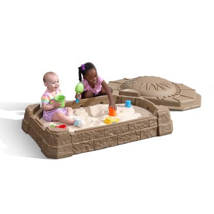 Kids Sandbox, Outdoor Sand Activity Sensory Play Pit for Children