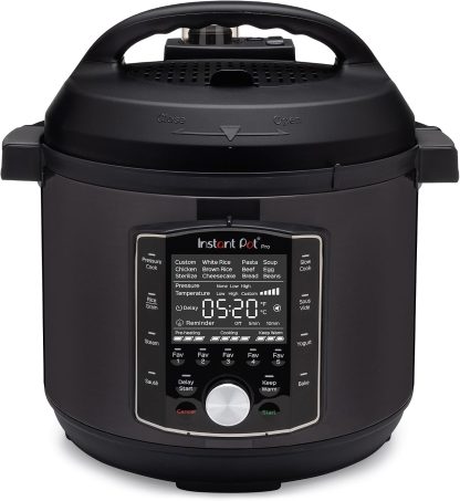 Pro 8 Qt 10-in-1 Electric Pressure Cooker, Black
