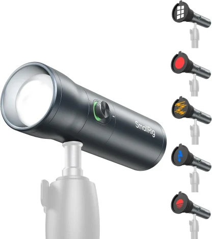 RGB LED Photography Flashlight, 4 Color Portable Fill Light for Photography, Video and Content Creation