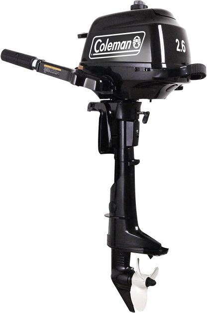2.6 HP Outboard Motor with Short Shaft, Black