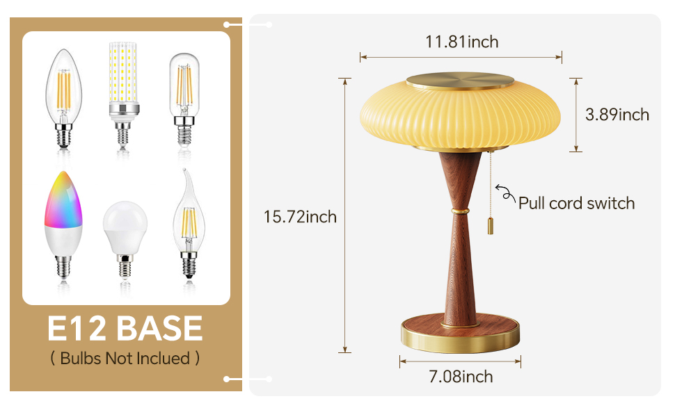Mushroom Lamp Table Lamp for Bedroom
