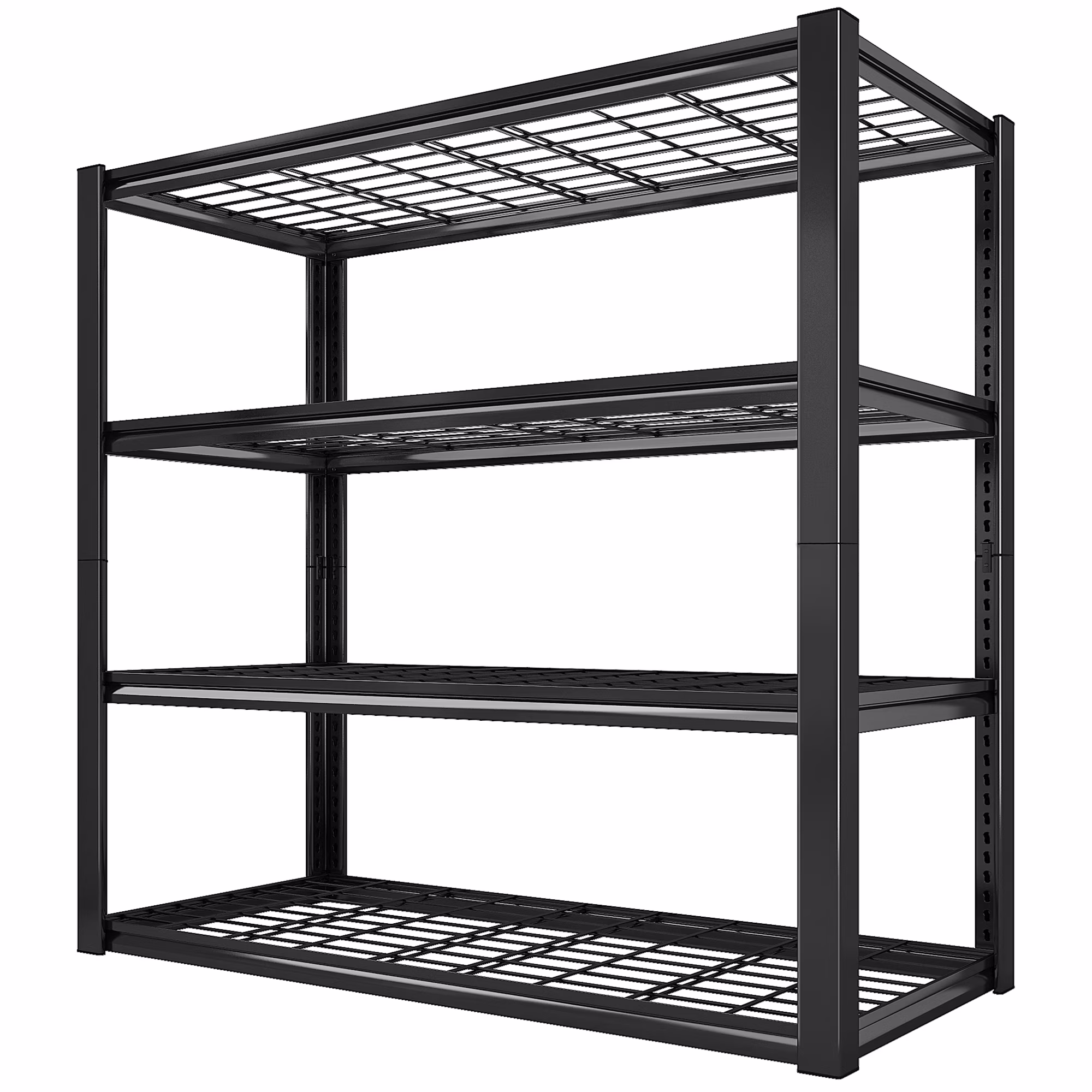 REIBII 2200LBS Garage Shelving Units Heavy Duty Adjustable Metal Shelving 4 Tier Storage Shelves,39.4" W x 19.7" D x 59.9H