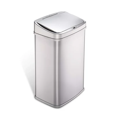 13 Gallon Touchless Motion Sensor Trash Can, Automatic Hands-Free Kitchen Garbage Bin with Sensor Lid