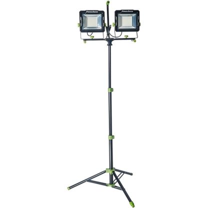 20,000-Lumen Dual-Head LED Work Light with Adjustable Tripod