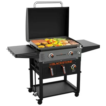 Clearance Sale 2-Burner 28" Griddle with Electric Air Fryer and Hood