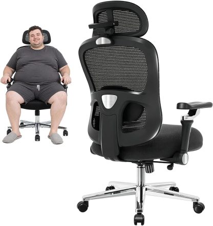 Big & Tall Ergonomic Office Chair, Heavy Duty Desk Chair