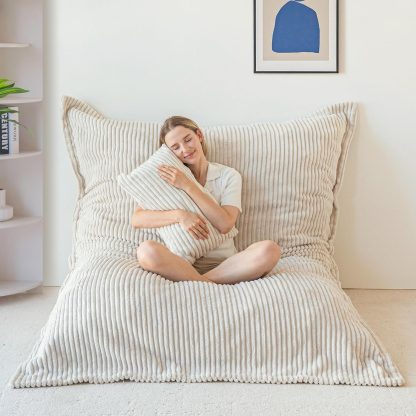 Giant Bean Bag Chair with Pillow, 3 in 1 Convertible Bean Bag Chair