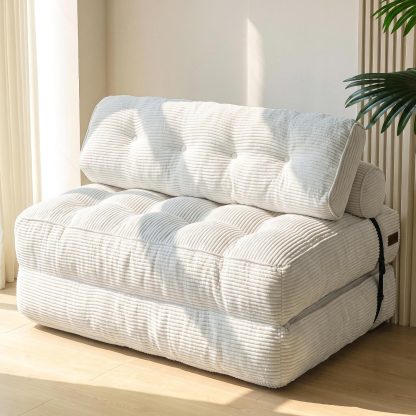 Folding Sofa Bed, Convertible Chair Bed with Pillow