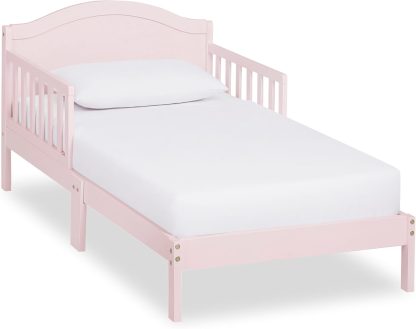 Pinewood Toddler Bed, GREENGUARD Gold Certified, Blush Pink