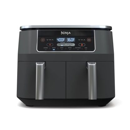 8-Quart Dual-Zone 2-Basket Air Fryer with 6 Cooking Functions