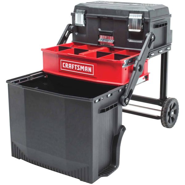 22″ Rolling Tool Box – 1-Drawer Lockable Metal Chest with Wheels