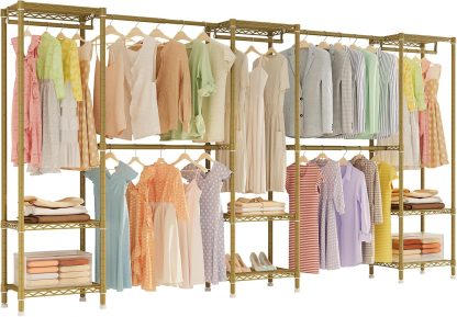 H11 Heavy Duty Clothes Rack White Clothing Rack for Hanging Clothes