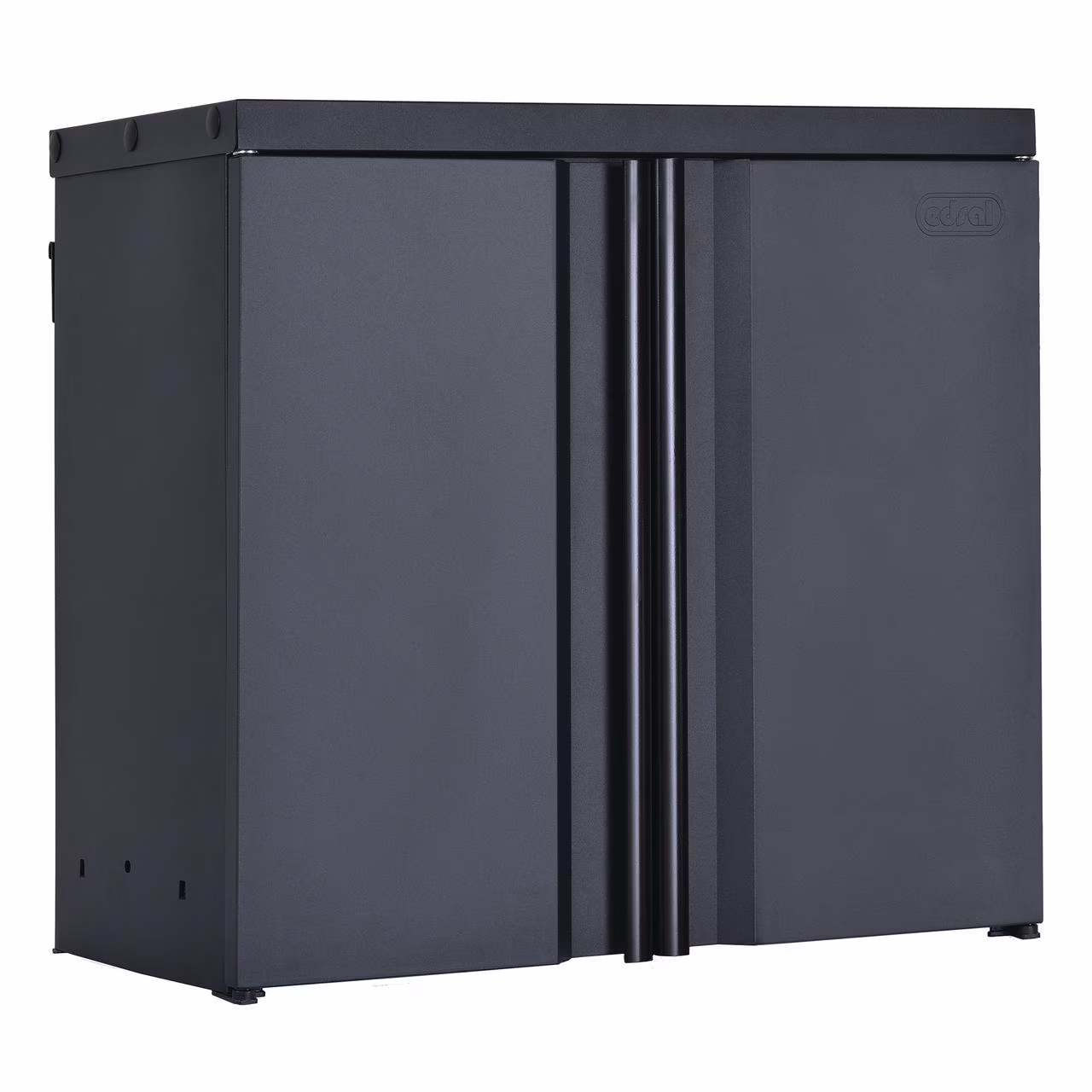 Edsal 28"W x 14"D x 26"H Garage Wall Mount Storage Cabinet, Black
