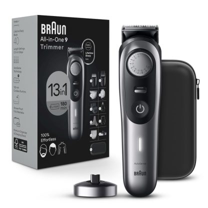 13-in-1 Men's Grooming Kit with Beard Trimmer, Hair Clipper, and Body Groomer