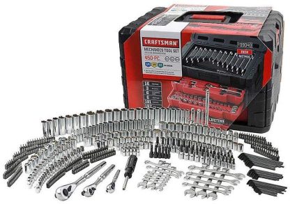 450-Piece Mechanics Set, Ratchet Socket Hand Wrench