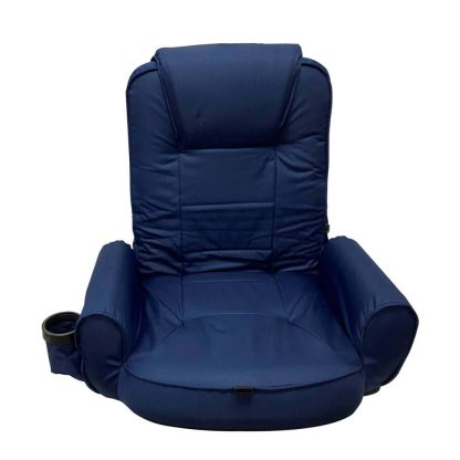 High-Back Portable Seat with Armrests& Pockets, UV-Resistant, Water-Repellent Fabric
