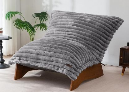 Adjustable Living Room Chair, 3-Position Bean Bag Chair with Frame