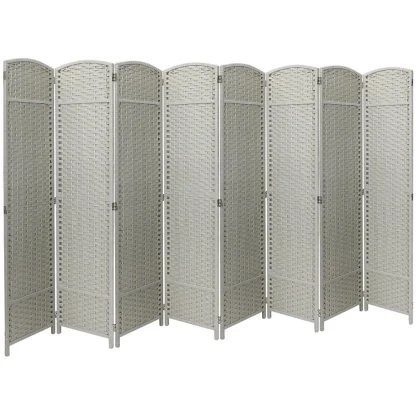 Tall Folding Room Divider Screen, Portable Privacy Partition Wall Panel for Bedroom, Living Room and Office