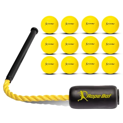 Swing Trainer with 12 Soft Balls, Baseball and Softball Batting Practice Training Set
